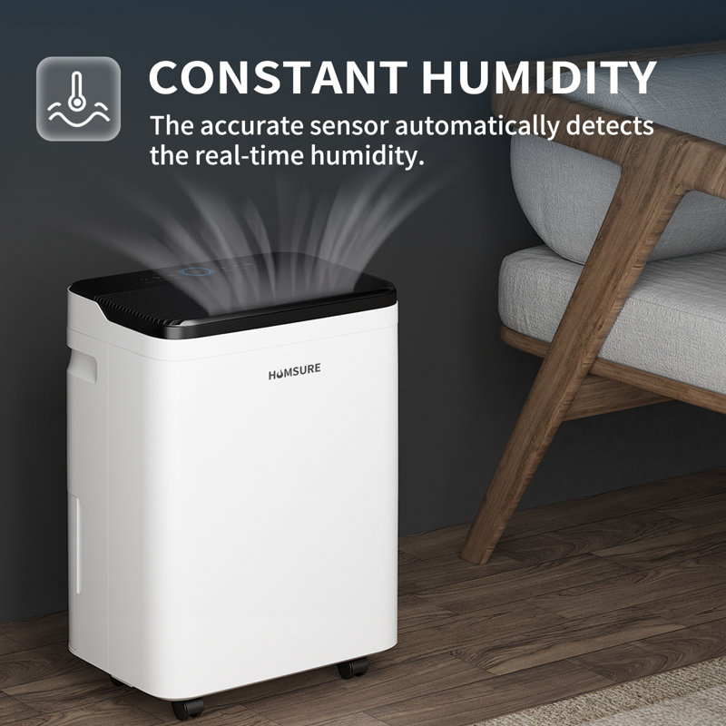 Humsure 70 Pints per Day Console Dehumidifier for Rooms up to 4500